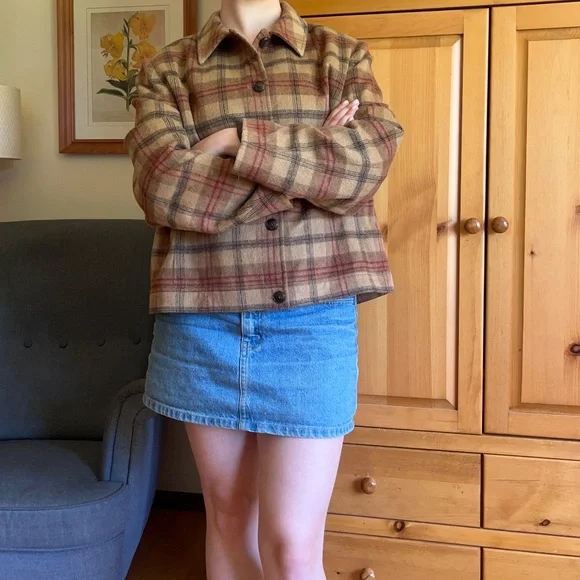 VINTAGE Wool Flannel Jacket - Picture 2 of 5